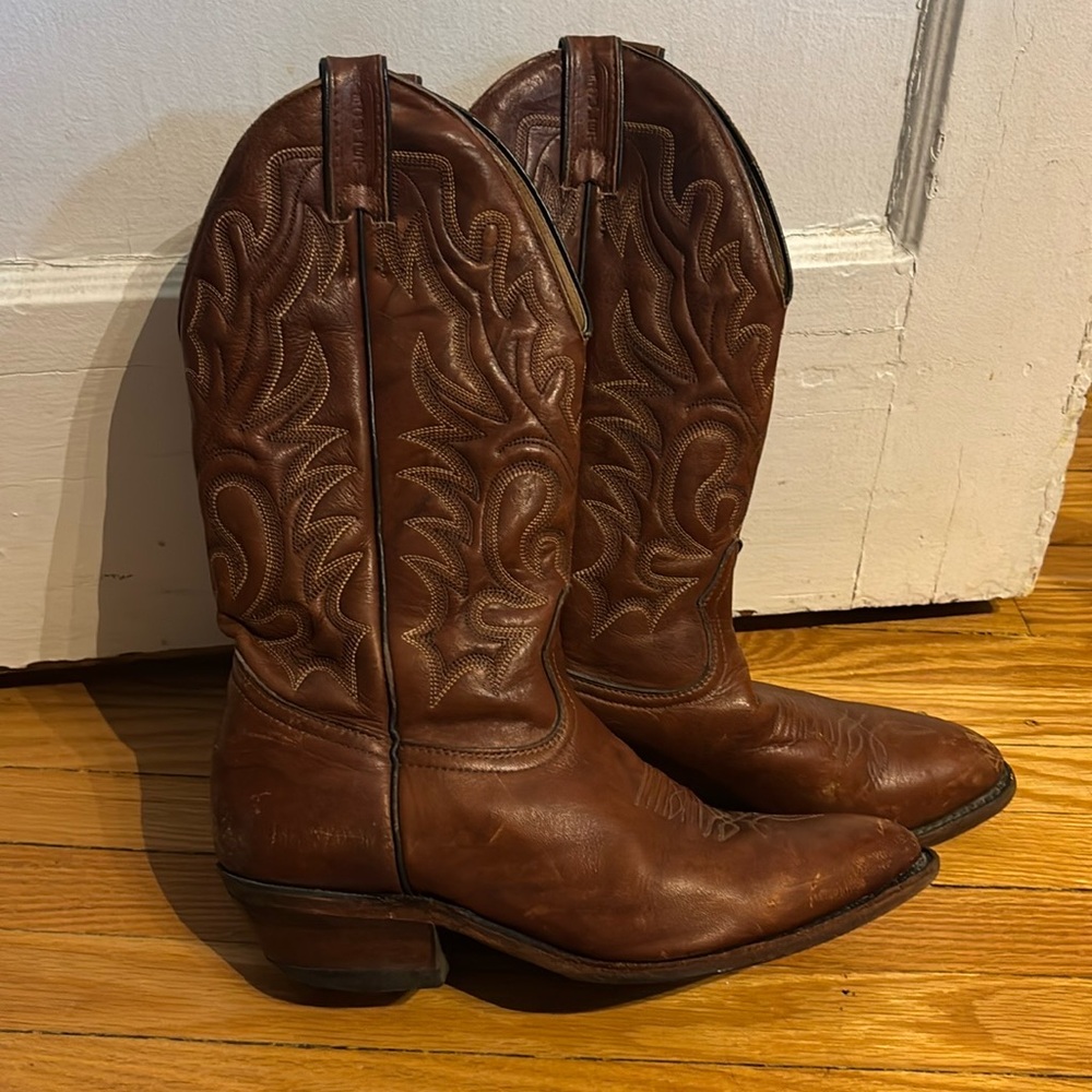 Boulet Western Leather Boots size 8 men’s